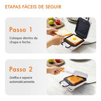 Gaabor Kit de Cozinha Portátil 3 em 1: Air Fryer, Sanduicheira e Liquidificador