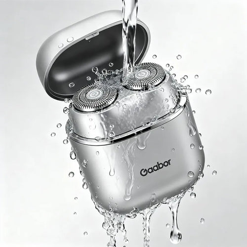 Afeitadora y maquinilla de afeitar eléctrica de bolsillo Gaabor Silver para hombre ER-T01A
