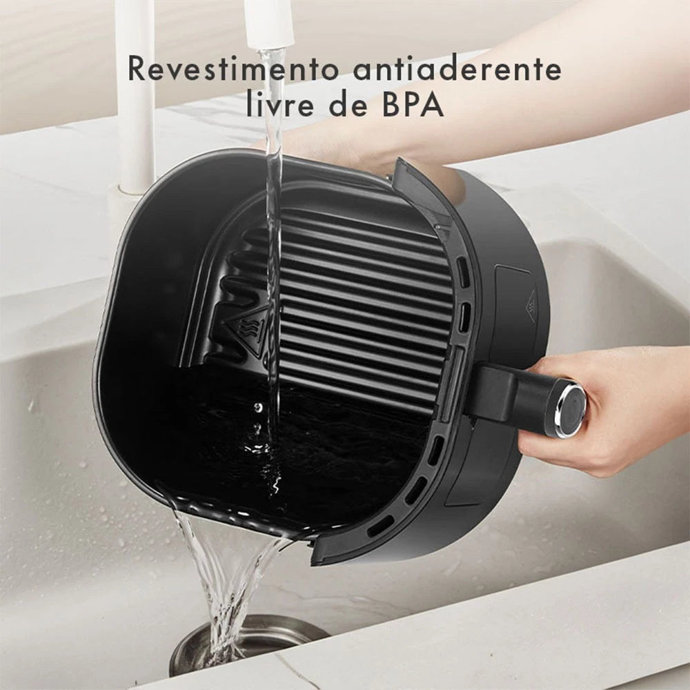 Gaabor Fritadeira Sem Óleo Duo 4,2L Analógica Visor Transparente Janela AF-45M02A