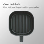 Gaabor Fritadeira Sem Óleo Duo 4,2L Analógica Visor Transparente Janela AF-45M02A