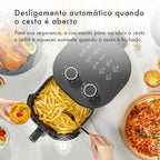 Gaabor Fritadeira Sem Óleo Duo 4,2L Analógica Visor Transparente Janela AF-45M02A