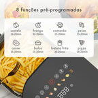 Gaabor Freidora de Aire Digital Inteligente 12 en 1 con Deshidratación 5 Litros AF-45T02A