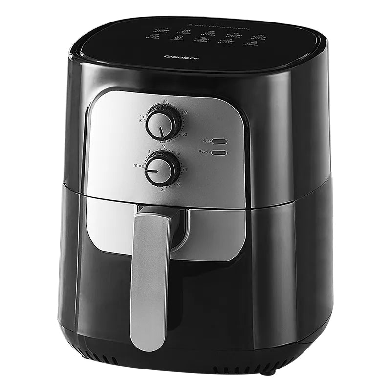Gaabor 10-in-1 Oil-Free Air Fryer, Black Square, 6.5 Quart AF-65M01A
