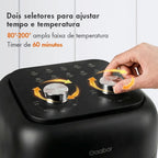 Fritadeira Elétrica Gaabor 6,5L 1600W Circulação de Ar 360° Controle Inteligente de Temperatura 10 Menus AF-80M01A