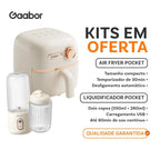 Kit Air Fryer Gaabor Pocket AF20M-YE01A + Copo Mixer FP03T-WH01A