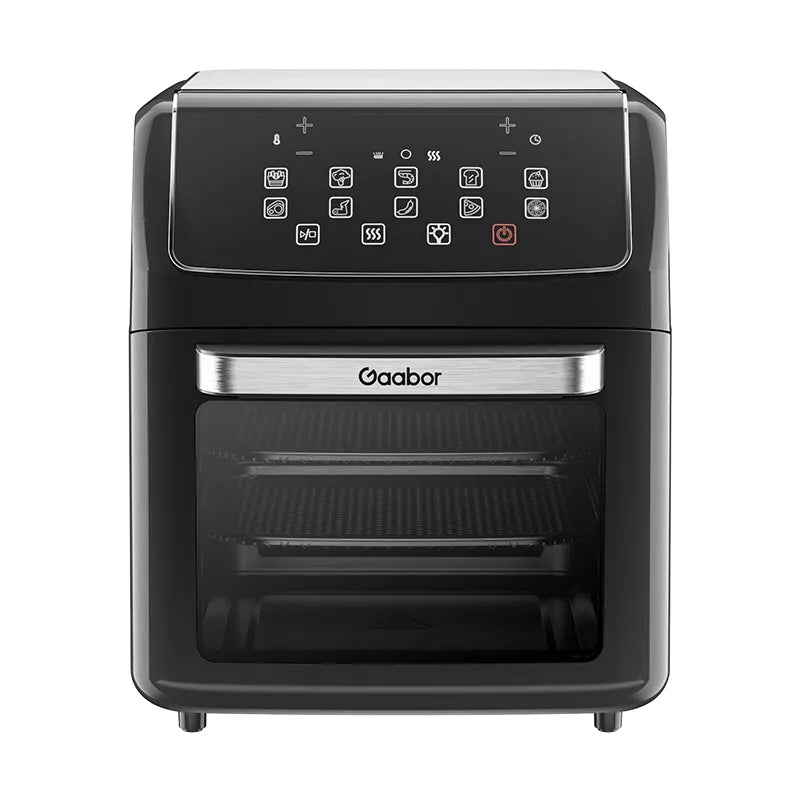 Black Glass Transparent Visualization Air Fryer Oven 12L Gaabor & Flavor and Convenience 