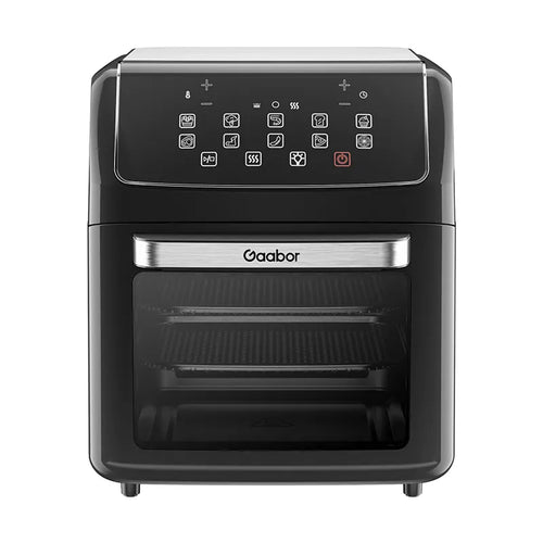 Black Glass Transparent Visualization Air Fryer Oven 12L Gaabor & Flavor and Convenience 