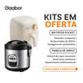 Kit Air Fryer Pocket + Panela de Arroz Gaabor