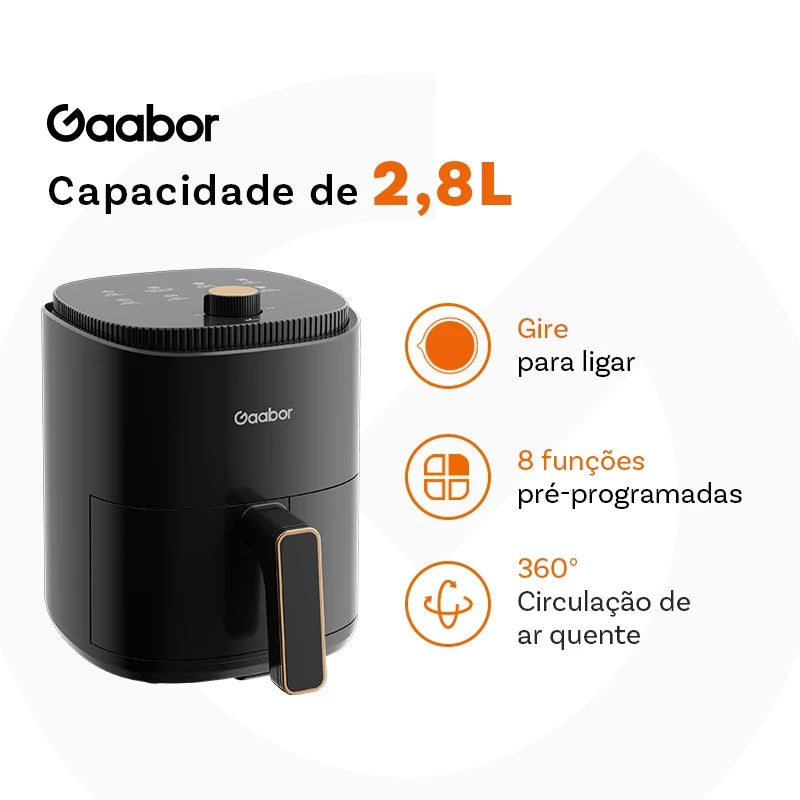 Kit Gaabor Blender SMOOVE+ e Air Fryer UNI Analógica