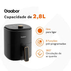 Kit Gaabor Blender SMOOVE+ e Air Fryer UNI Analógica