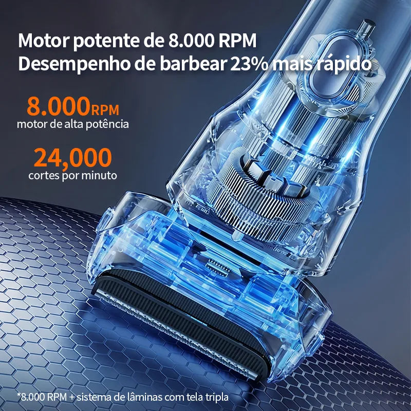 Barbeador Elétrico Portátil Gaabor com Carregador ER-T02A