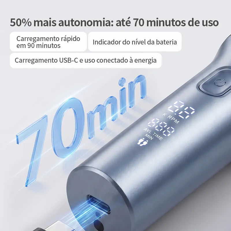 Barbeador Elétrico Portátil Gaabor com Carregador ER-T02A