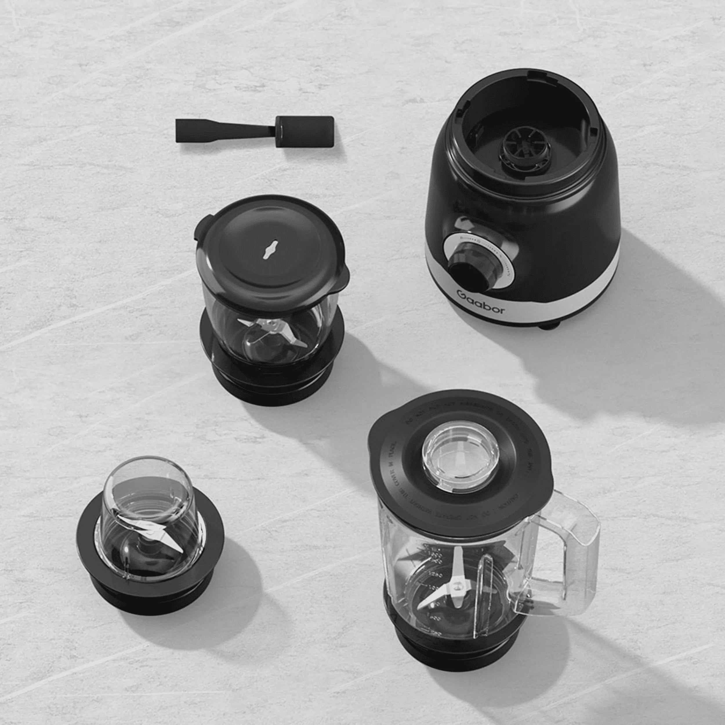 Gaabor JM-16M02A Black Blender 3 Cups, 3L, 900W