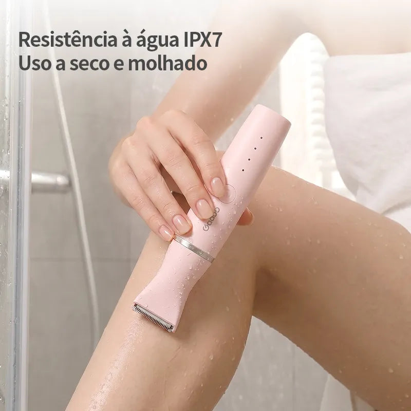 Depilador Elétrico Portátil Rosa Gaabor para Mulheres ER-T02A