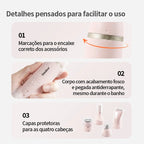 Depilador Elétrico Portátil Rosa Gaabor para Mulheres ER-T02A