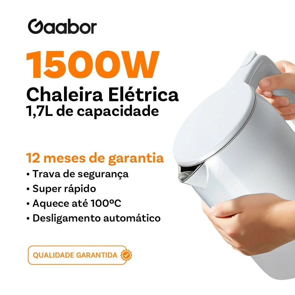 Chaleira Elétrica Gaabor Branca 2L EK20M-WH01A