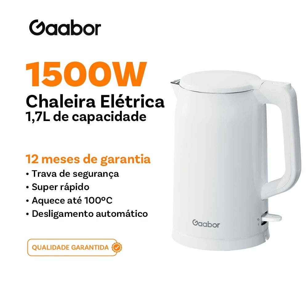 Chaleira Elétrica Gaabor Branca 2L EK20M-WH01A