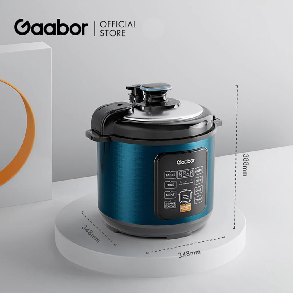 Gaabor Multifunctional 6L Electric Pressure Cooker 1000W 8 Functions RC-S60E01A