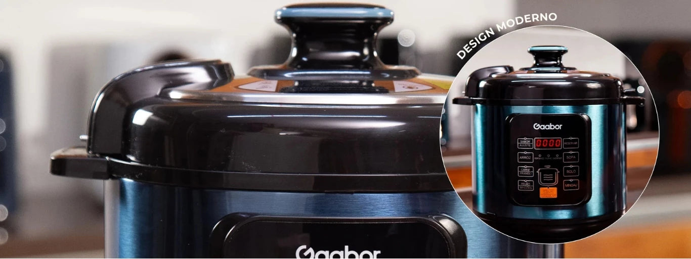 Gaabor Multifunctional 6L Electric Pressure Cooker 1000W 8 Functions RC-S60E01A