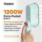 Ferro a Vapor Portátil Gaabor Fast Steam com Luva HM-M01A