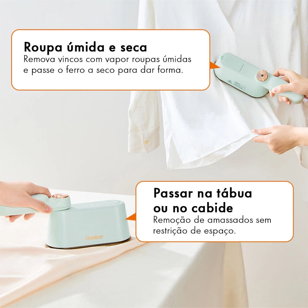 Ferro a Vapor Portátil Gaabor Fast Steam com Luva HM-M01A