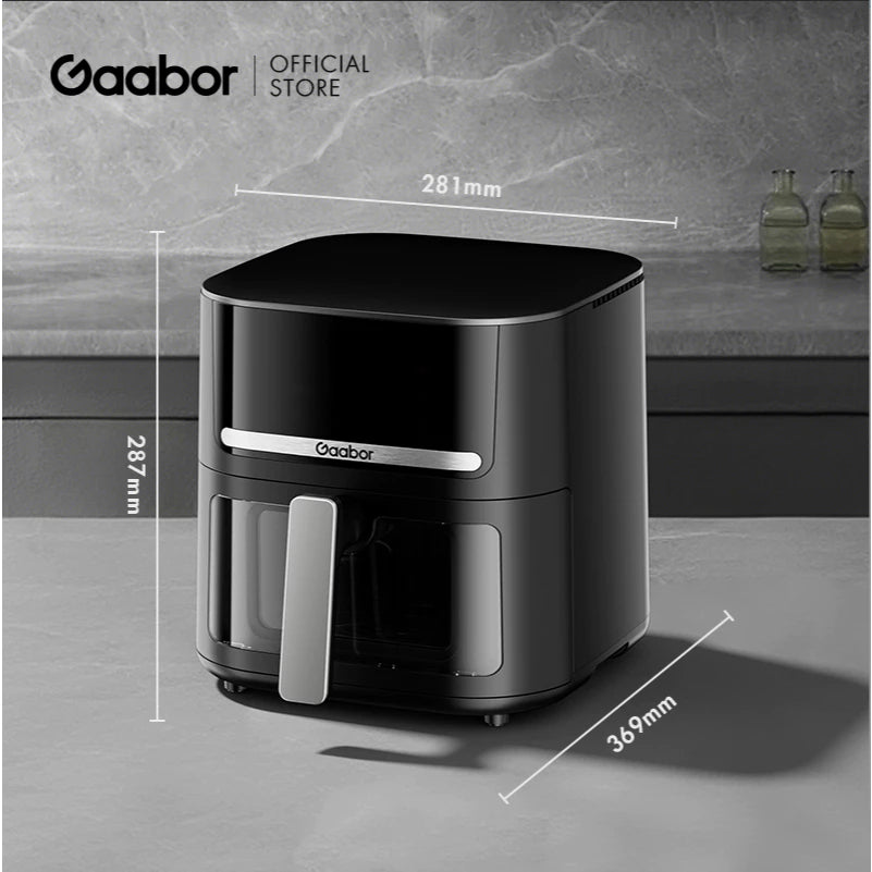 Fritadeira Air Fryer Gaabor 6.5L Tela Touch Colorida com agendamento conservação