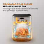 Gaabor Fritadeira Air Fryer Grande Capacidade 5,5L Regulação de Temperatura Constante Timer AF65M01A