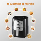 Gaabor Fritadeira Air Fryer Grande Capacidade 5,5L Regulação de Temperatura Constante Timer AF65M01A