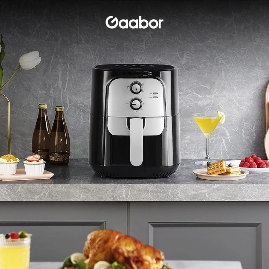 Gaabor Fritadeira Air Fryer Grande Capacidade 5,5L Regulação de Temperatura Constante Timer AF65M01A