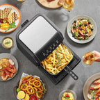 Fritadeira Air Fryer Oven Gaabor 12L Digital Preta 2000W com Janela, Luz Interna e Funções Forno
