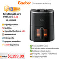 Gaabor Fritadeira Sem Óleo Duo 4,2L Analógica Visor Transparente Janela AF-45M02A