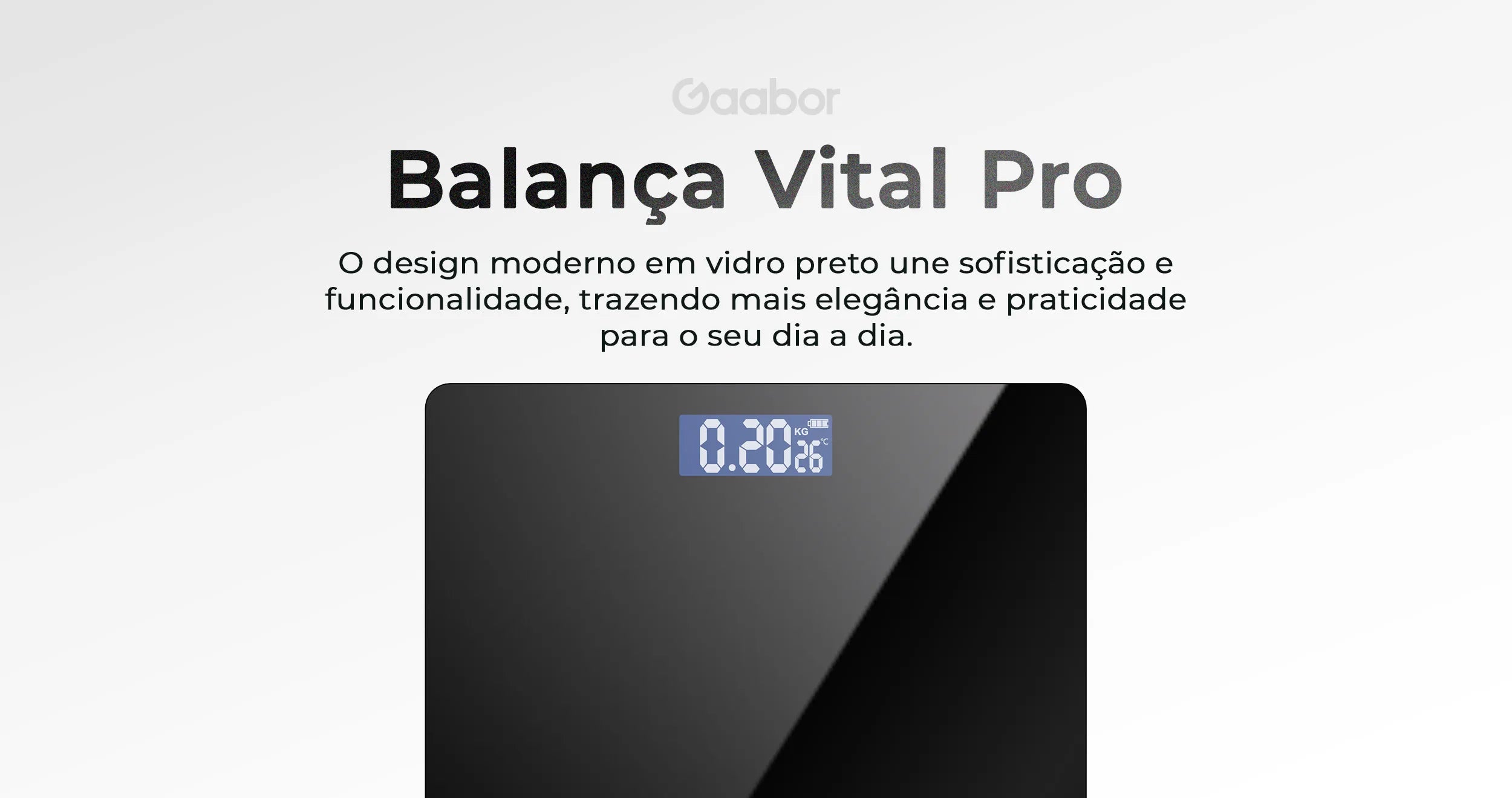 Gaabor GWS-M01A Balck Digital Weight Scale 