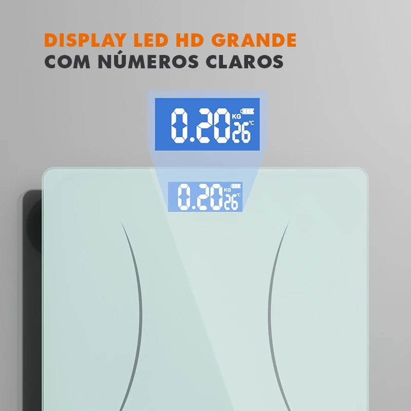 Gaabor Balanca Digital LED Grande Tela HD Ate 180kg Verde GWS-M03A