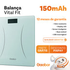 Gaabor Balanca Digital LED Grande Tela HD Ate 180kg Verde GWS-M03A