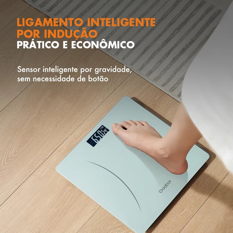 Gaabor Balanca Digital LED Grande Tela HD Ate 180kg Verde GWS-M03A