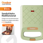 Gaabor Sanduicheira Automática Dupla Face Teflon 2 Min Pronta Entrega Bivolt EH-M02A