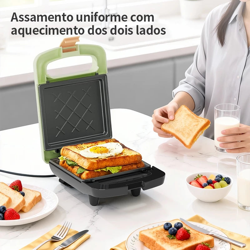 Gaabor Sanduicheira Automática Dupla Face Teflon 2 Min Pronta Entrega Bivolt EH-M02A