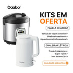 Gaabor Panela de Arroz 2L RC20M + Chaleira 1,7L EK20M com Tecnologia Antiaderente e Fácil Limpeza Venda em Conjunto