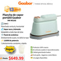 Plancha de vapor portátil Gaabor Fast Steam con guantes HM-M01AS