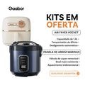 Kit Panela de Arroz Gaabor Marinus + Air Fryer Pocket