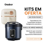 Kit Panela de Arroz Gaabor Marinus + Air Fryer Pocket
