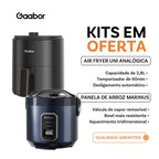 Kit Panela de Arroz Gaabor Marinus and Air Fryer UNI Analógica