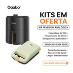 Sanduicheira Gaabor EDGE + Air Fryer UNI Analógica Kit