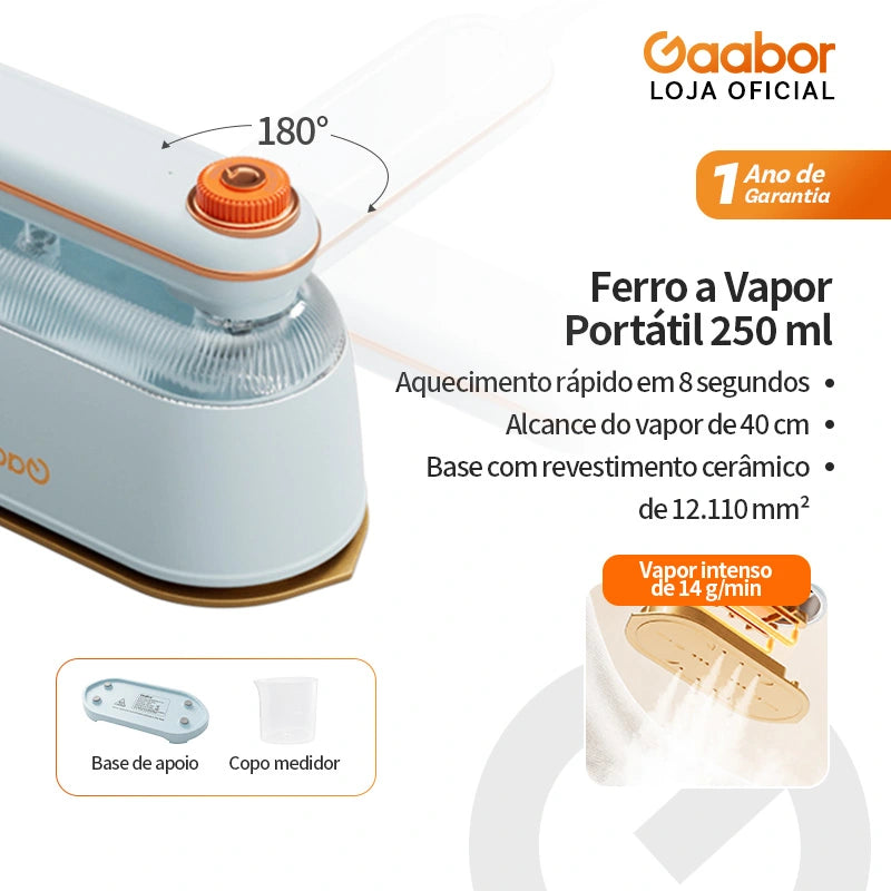 Gaabor Mini Pocket Sterilize Safe Steam Generator Iron Electricity HM-M03A