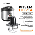 Gaabor Rice Cooker RC20M + Processador Multislice 2L MG-15M02A
