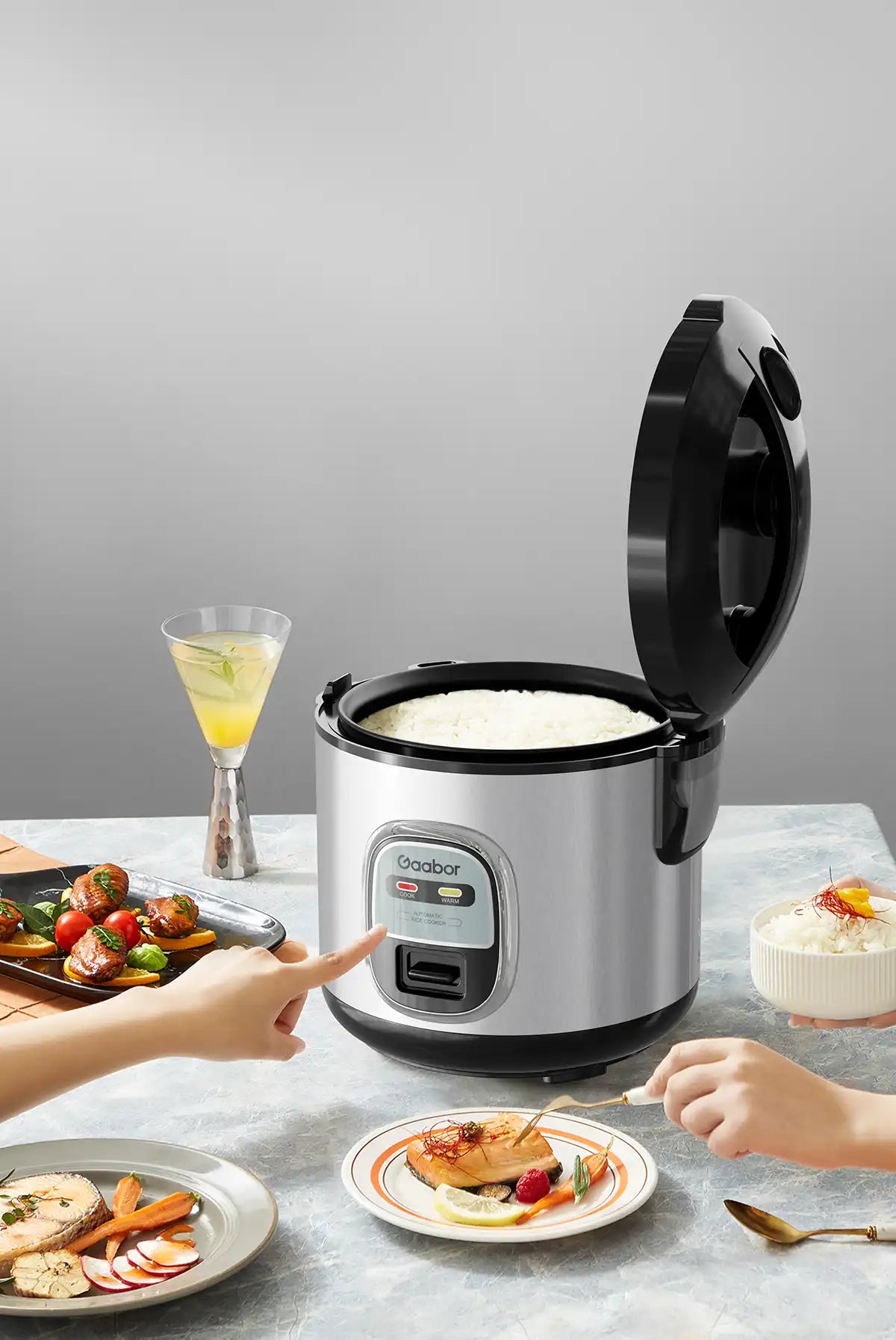 Gaabor Stainless Steel Rice Cooker 2L RC-20M01A