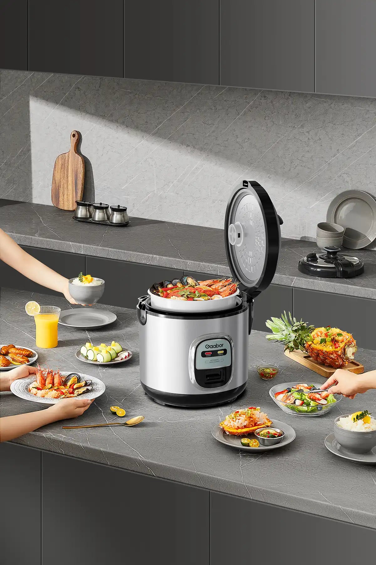 Gaabor Stainless Steel Rice Cooker 2L RC-20M01A