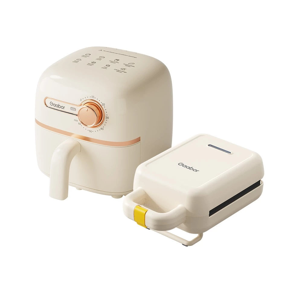 Venda em conjunto Gaabor Air Fryer 1,4L AF20M +Sanduicheira SM60M Assadeira Removível Antiaderente Fácil de Limpar