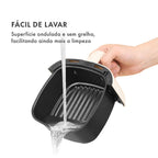 Venda em conjunto Gaabor Air Fryer 1,4L AF20M +Sanduicheira SM60M Assadeira Removível Antiaderente Fácil de Limpar
