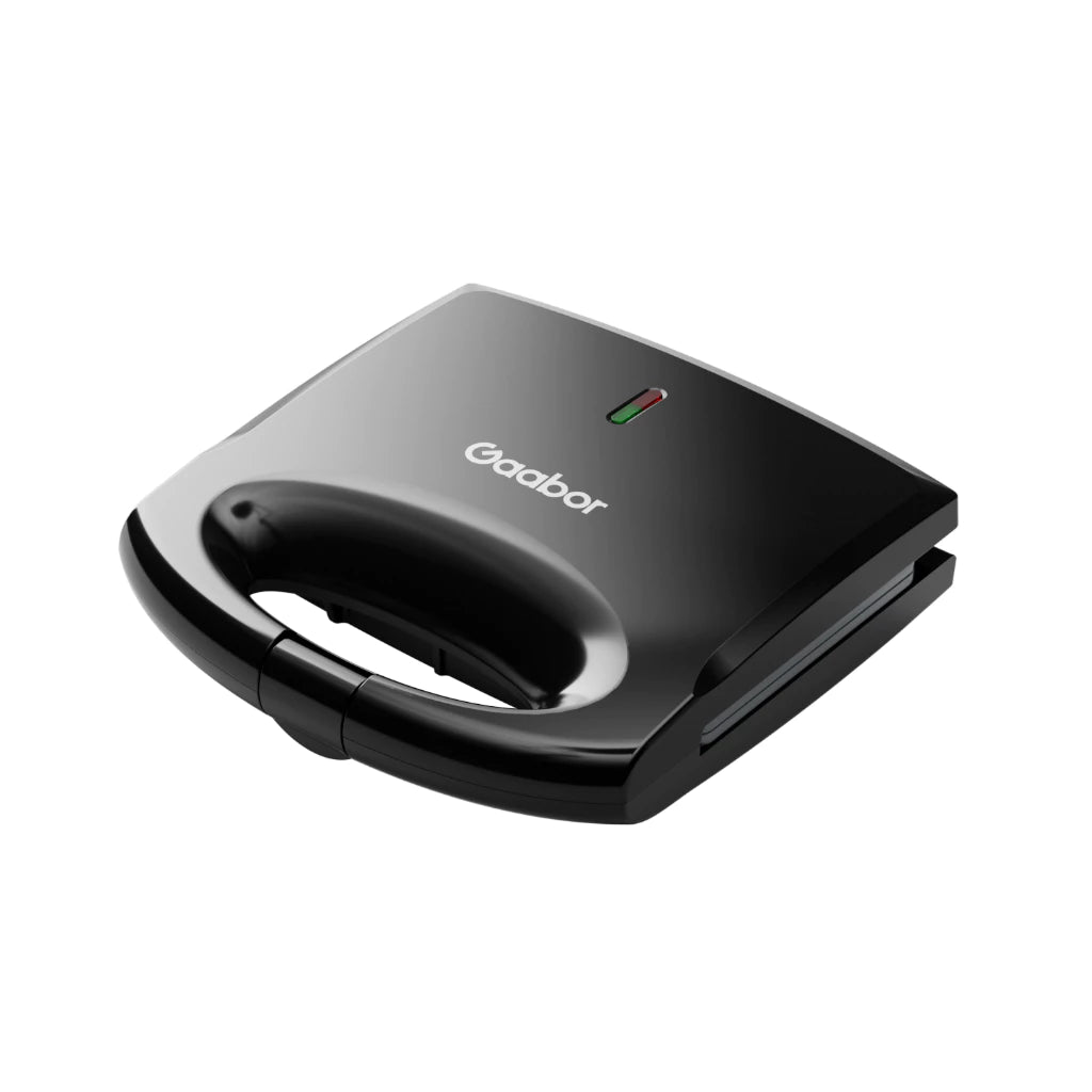 Sanduicheira Gaabor Preta 800W Dupla Face Antiaderente Compacta Leve Placa Grande EH-M03A